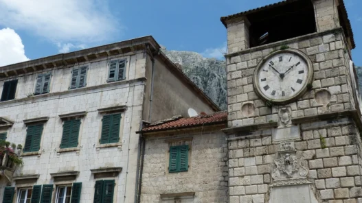 kotor montenegro the clock doesn’t strike 4