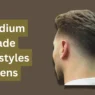 medium fade hairstyles mens