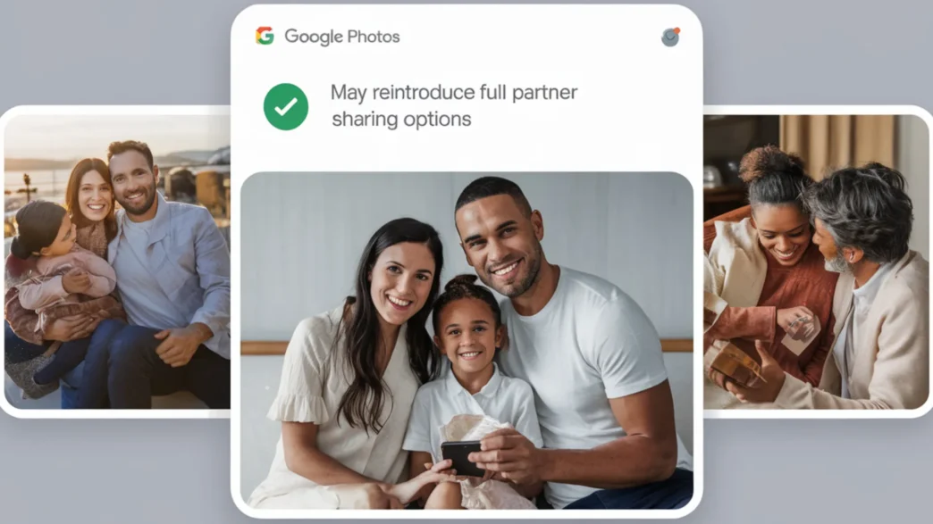google photos may reintroduce full partner sharing options