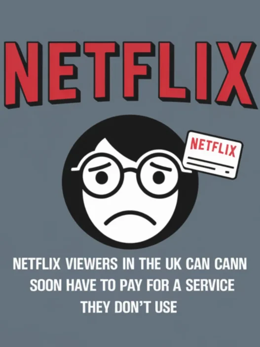 netflix viewers in the uk can soon have to pay for a service they do not use