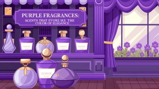 purple fragrances scents that evoke the color of elegance