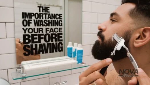 the importance of washing your face before shaving