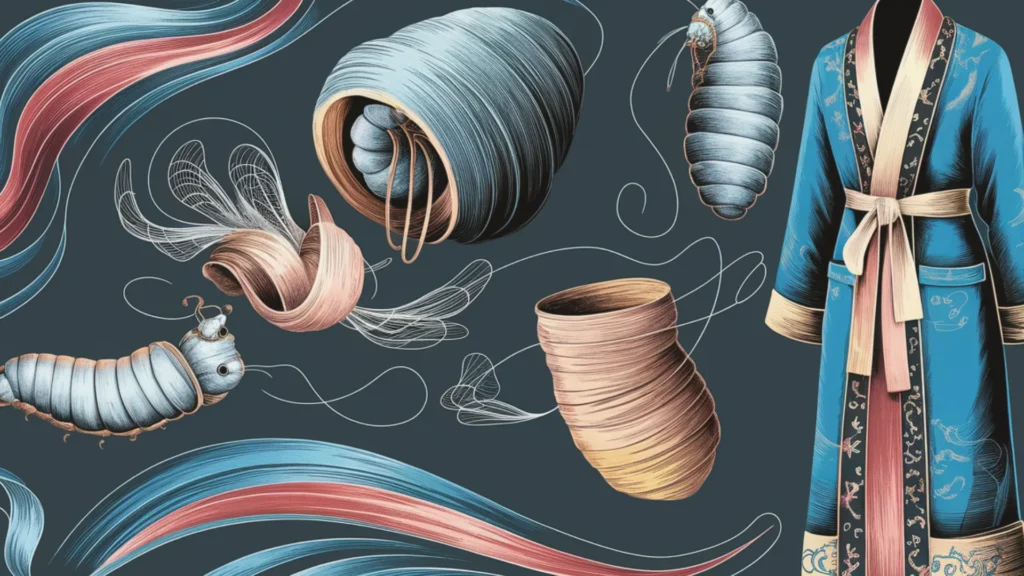 the journey of silk from silkworm cocoon to luxurious fabric