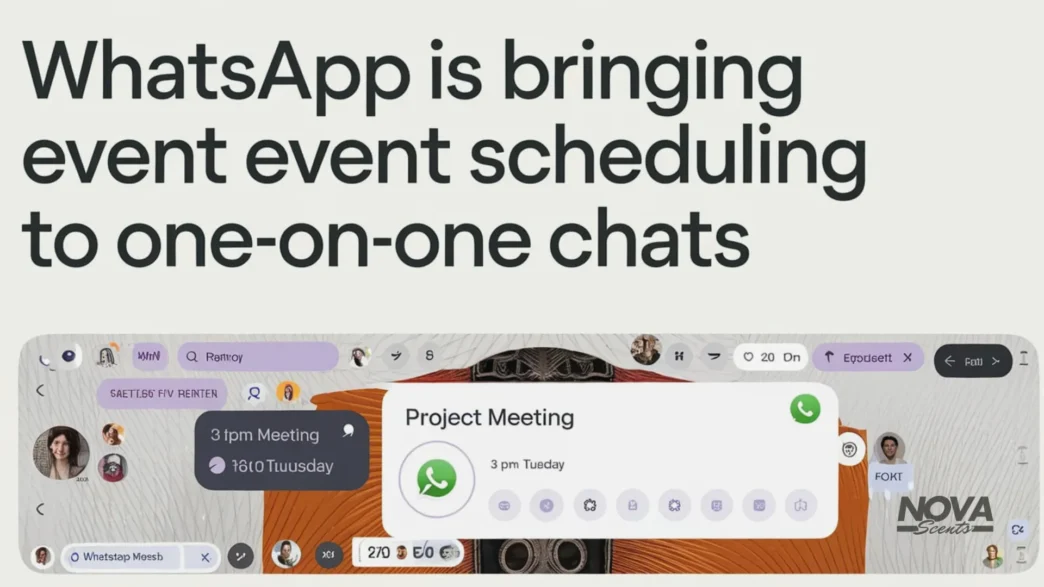 whatsapp is bringing event scheduling to one on one chats