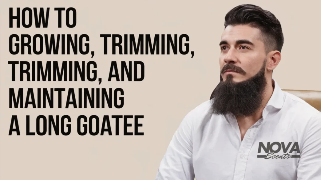 how to growing, trimming, and maintaining a long goatee